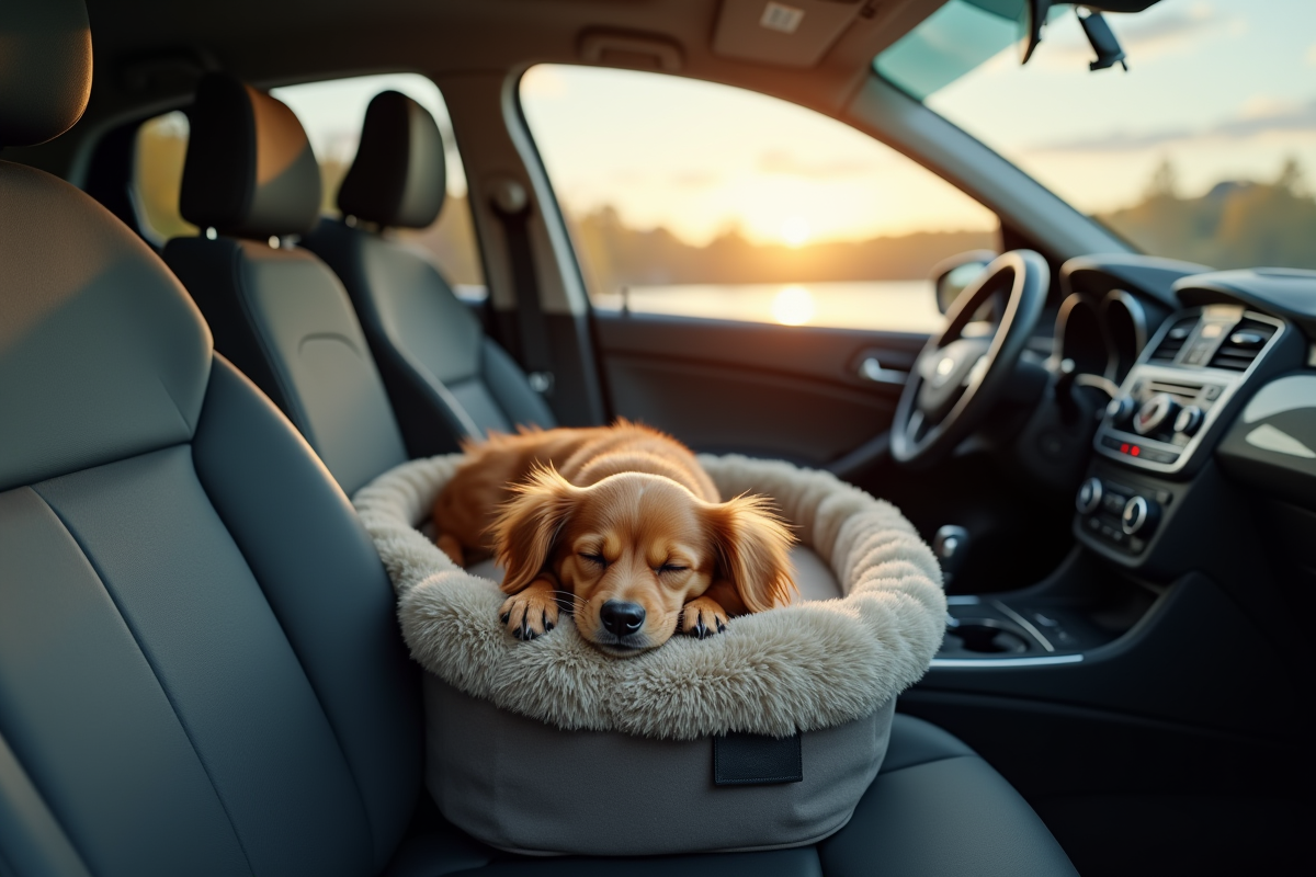 chien voiture